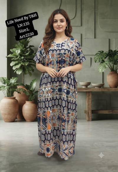 long nighty soft and breathable stuff