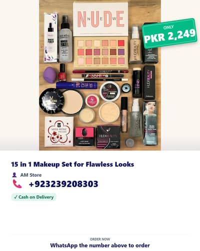 15 in 1 Makeup Set for Flawless Looks