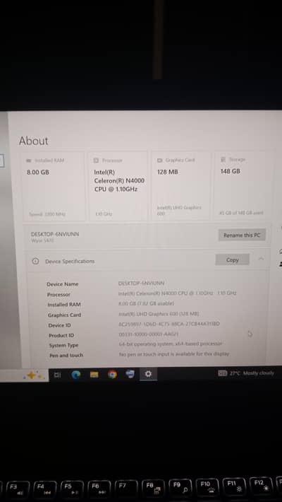 Dell laptop forsale