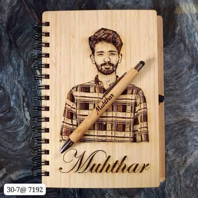 _*Customized Wooden Pen Diary*