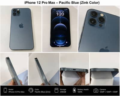 12 pro max all ok 256 gb only lcd chnge non pta factory unlock