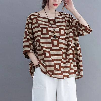 Down Shoulder Shirt Women