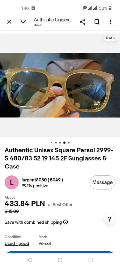 Persol polarized Sun glasses sunglasses