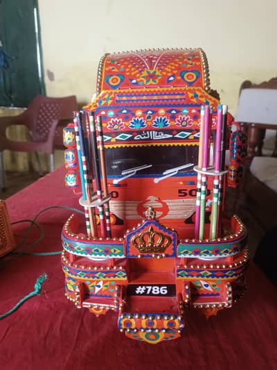 Toy truck hande made