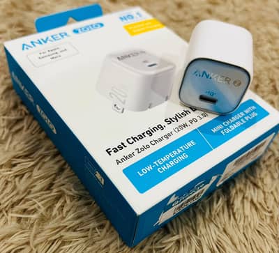 Anker Zolo 20w 2 Pin Mini GAN Charger Imported (JUST BOX OPEN)