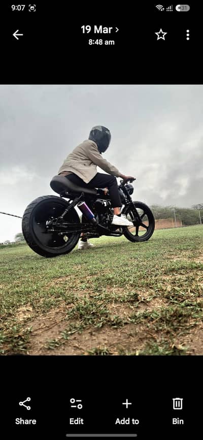United 70 cc 2018 modify in cafe racer