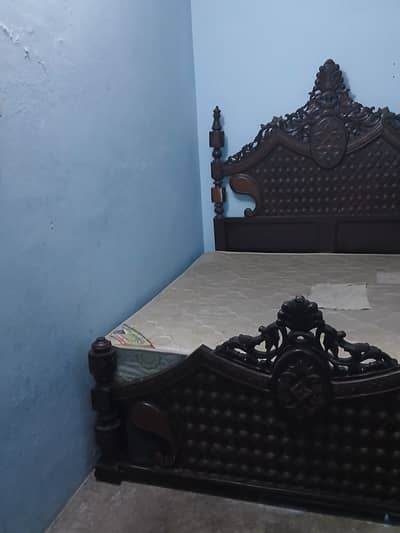 Bed in new condition with side tables and mattress