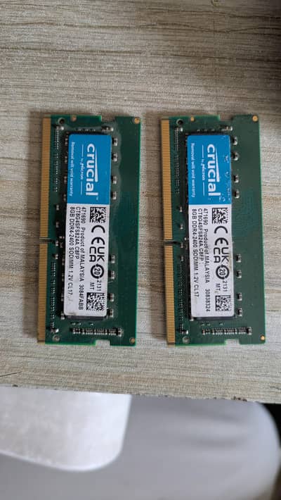 Crucial 16GB Kit (2x8GB) DDR4 2400MHz Laptop RAM (SO-DIMM)