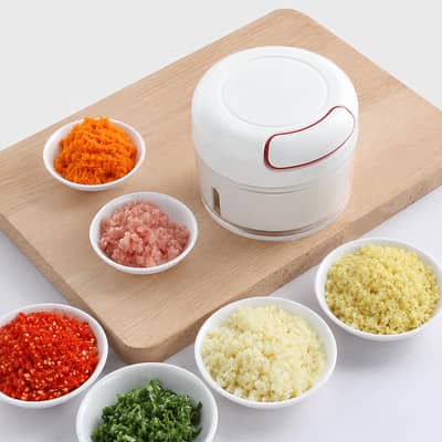 Manual Stainless Steel Food Chopper – Quick Vegetable & Onion Cutter