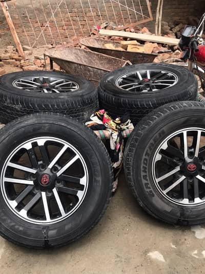 Alloy Rims + Tyres For Fortuner ,Vigo,Revo,Rocco,prado