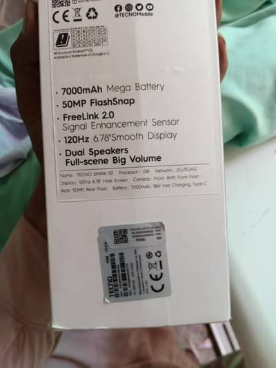 Tecno spark 50 1 month use 10 by10 6 128