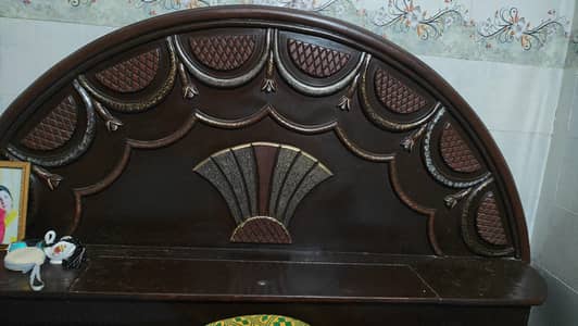Solid Wooden Double Bed/ King size Bed with storage Box