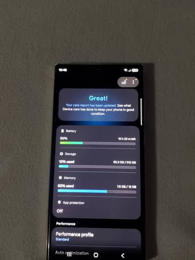12gb ram and 512gb storage. S23 ultra PTA approved with free cover