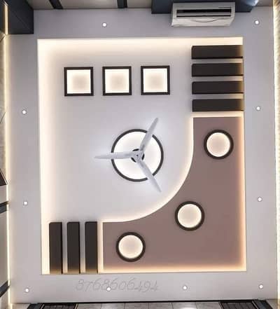 Gypsum ceiling - pop ceiling - Custom Designs - Pvc False ceiling