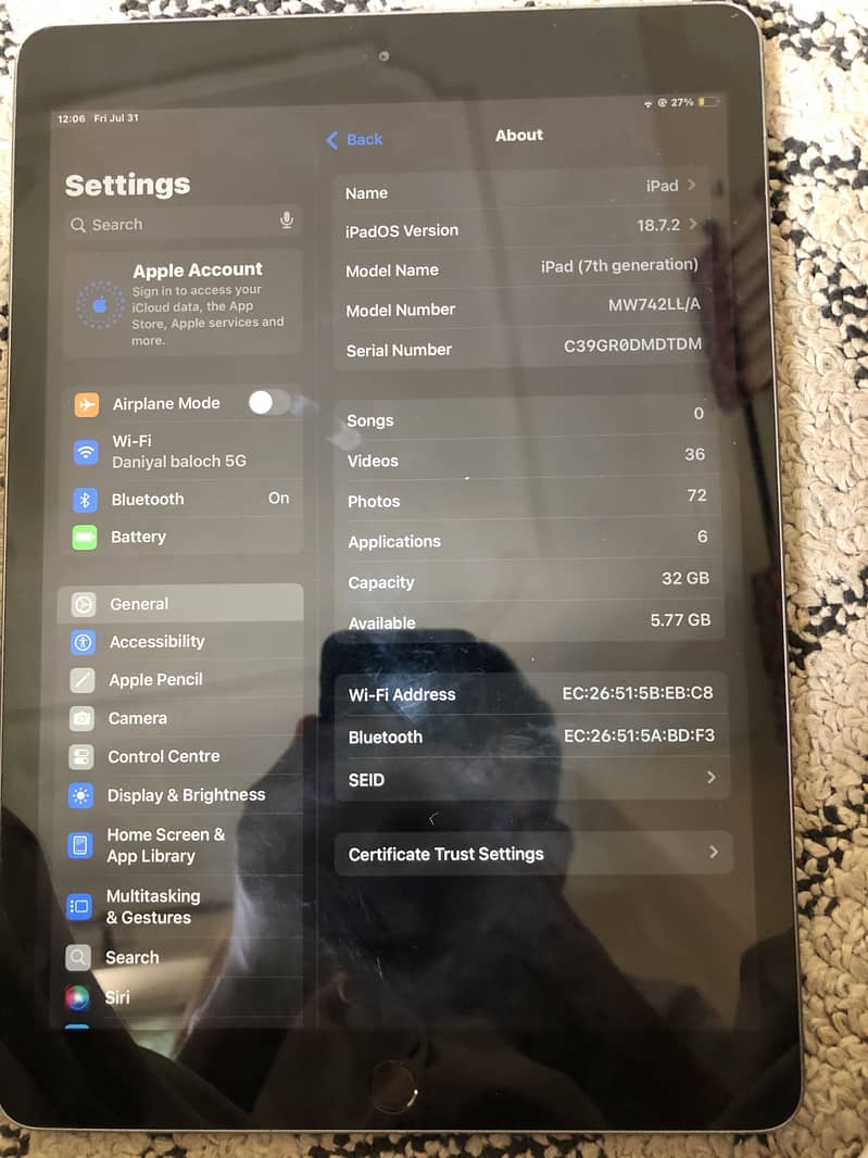 iPad 7 generation 3