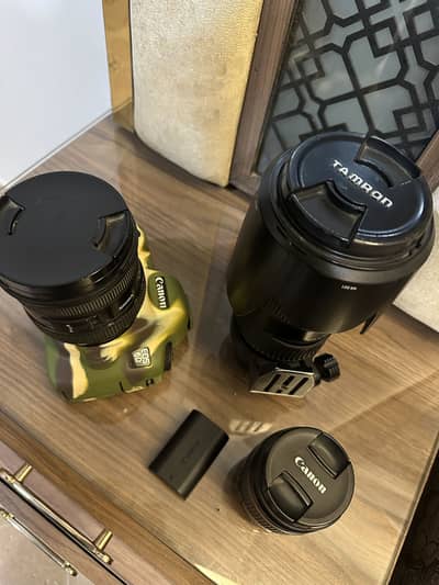 Canon 6D with 3 lenses