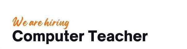 Computer DIT Teacher Required for Academy in Mardan