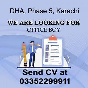 Office boy needed - Preference with Bike