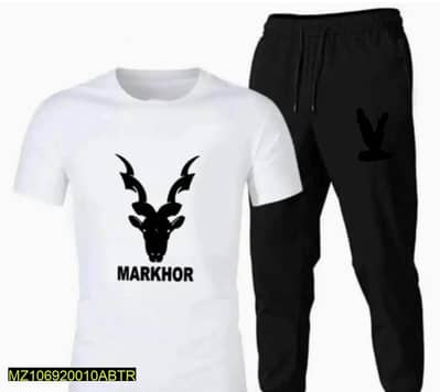 Mediam Size |Markhor Black And White suite For Men