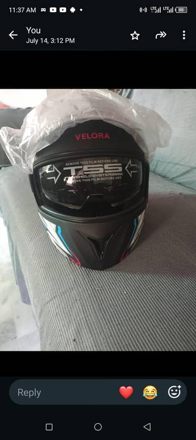 New helmet size large