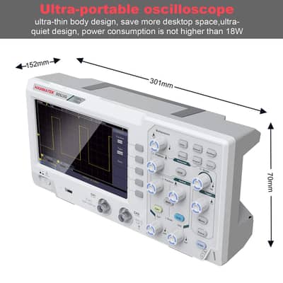 HANMATEK 110mhz Bandwidth DOS1102 Digital Oscilloscope with 2 Channels