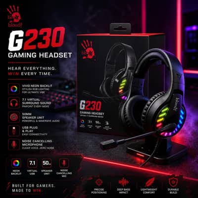 BLOODY OMEN ENCODER MECHANICAL GAMING HEADPHONES