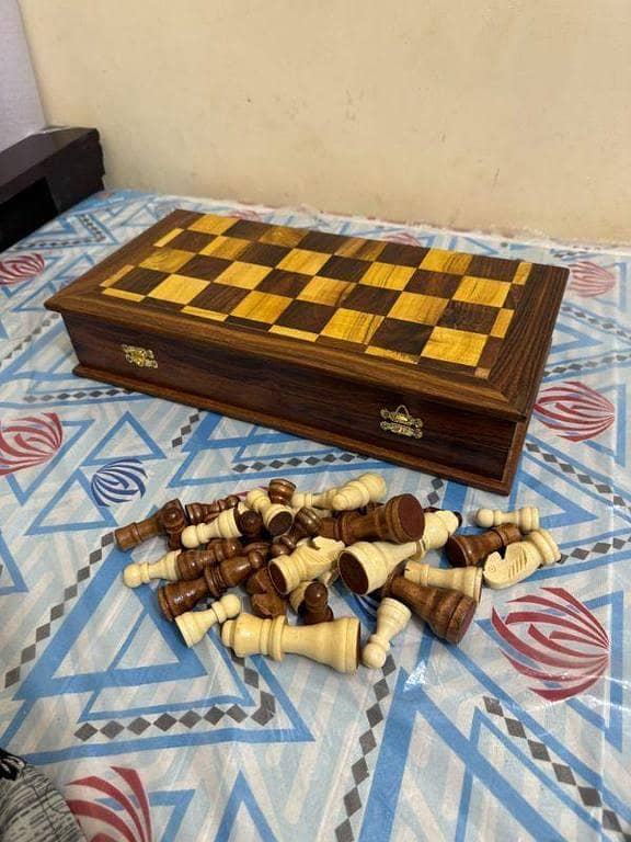 Professional Chess Set, Handmade Chess, Unique Folding Chess.