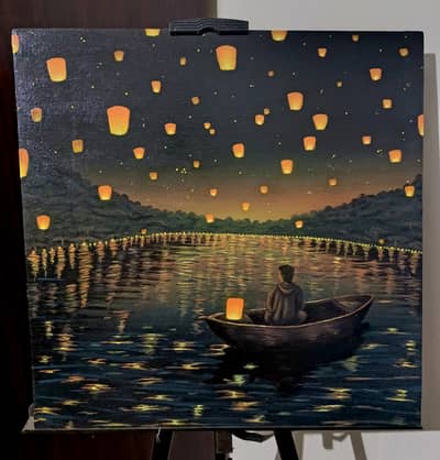 hand made arcylic painting