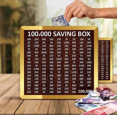 100K Savings Tracker Box