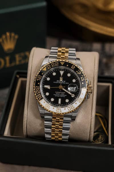  Luxury Two-Tone GMT Style Watch | Premium Quality | Brand New