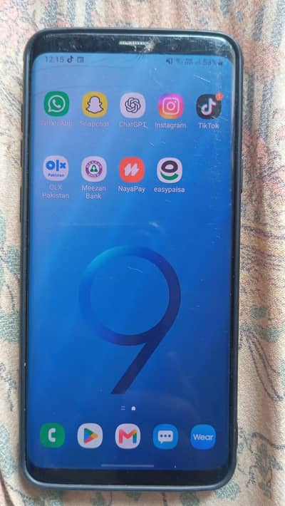 Samsung Mobile S9 Plus 6gb 64gb life time patch ha condition apka samn