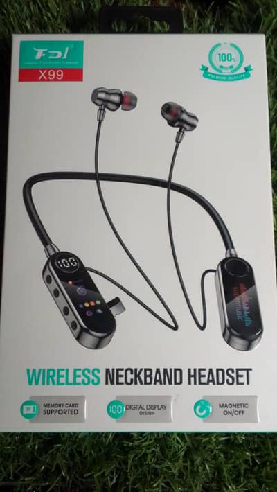 wireless neckband headset