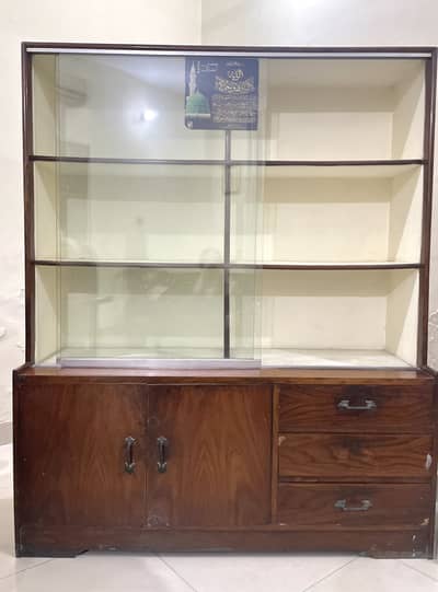 Solid Wood Showcase/Bartan Wali Almari