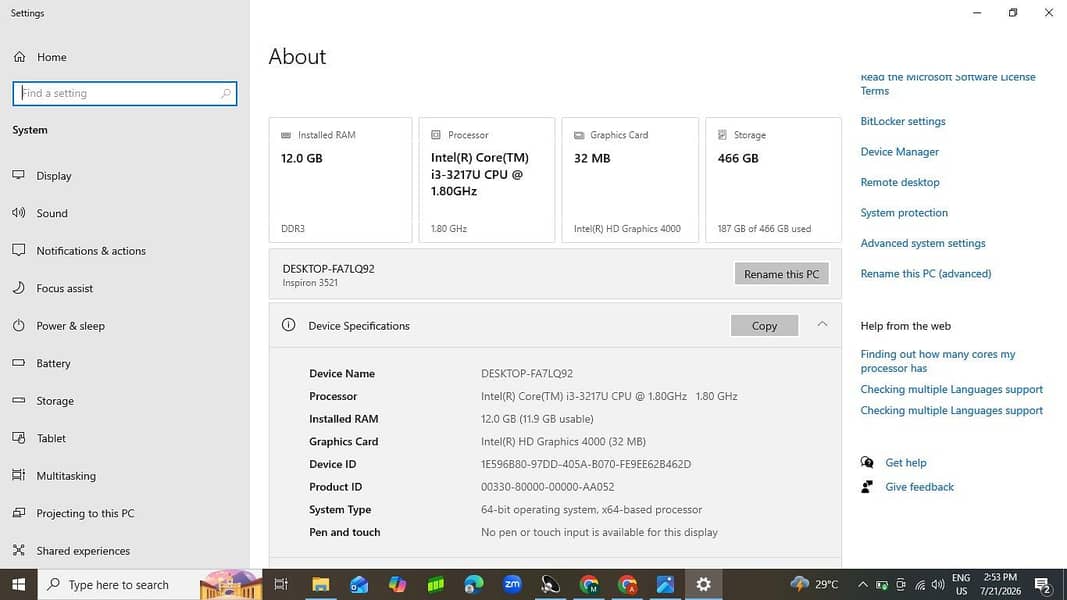 Core i3 3rd gen 6