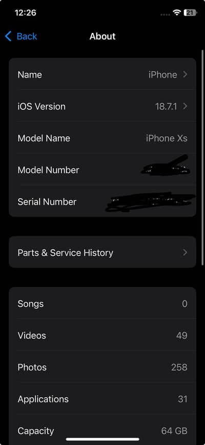 Apple iPhone XS bypass
