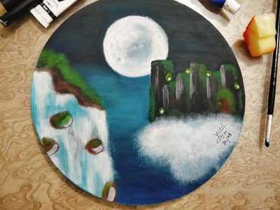 what lies on the other side of door | acrylic painting