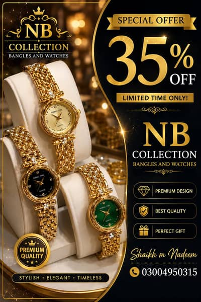 NB COLLECTION bangles and watches
