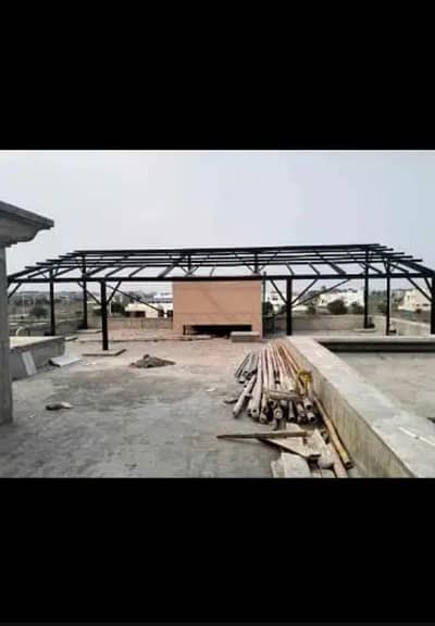 Elevated Solar Panel Structure | Civil Pipe Work | 13 Rs/Watt