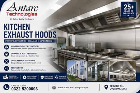 Commercial Kitchen Ventilation, Industrial Kitchen Exhaust Hood
