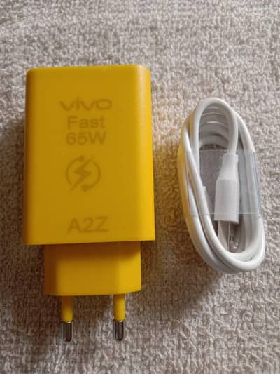 yellow 65W Fast Charger A+Quality 1 Year Warranty USB cabel included