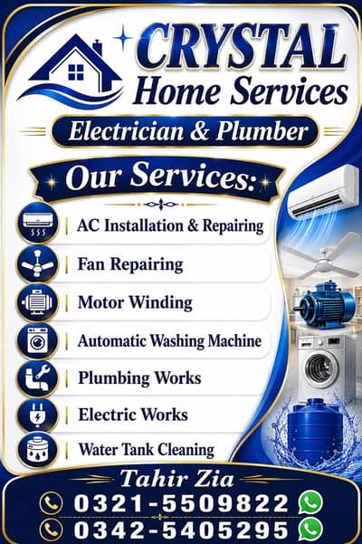 Crystal Home Services – Electrical, Plumbing & Appliance Repair