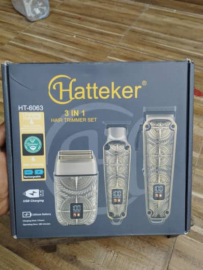 The Hatteker HT-6063 3-in-1 Hair Trimmer Set Original Uk