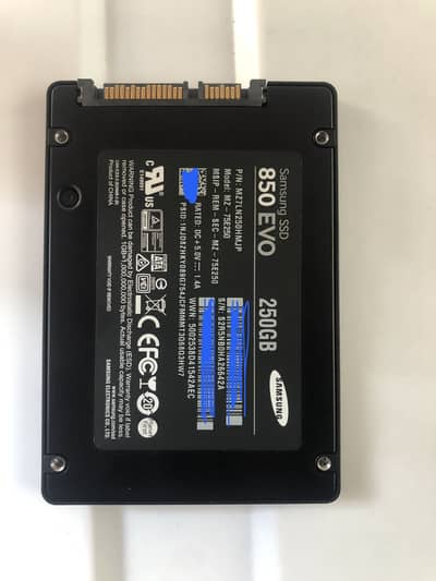 Samsung EVO 850 250ssd 2.5” health 98% ok