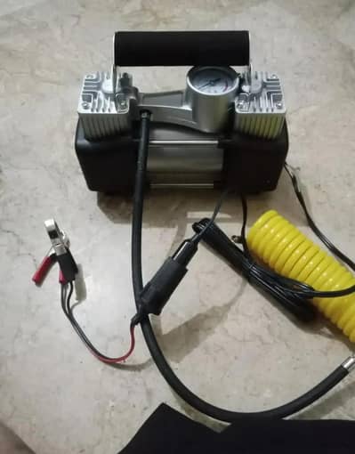 12v air compressor for car tires black