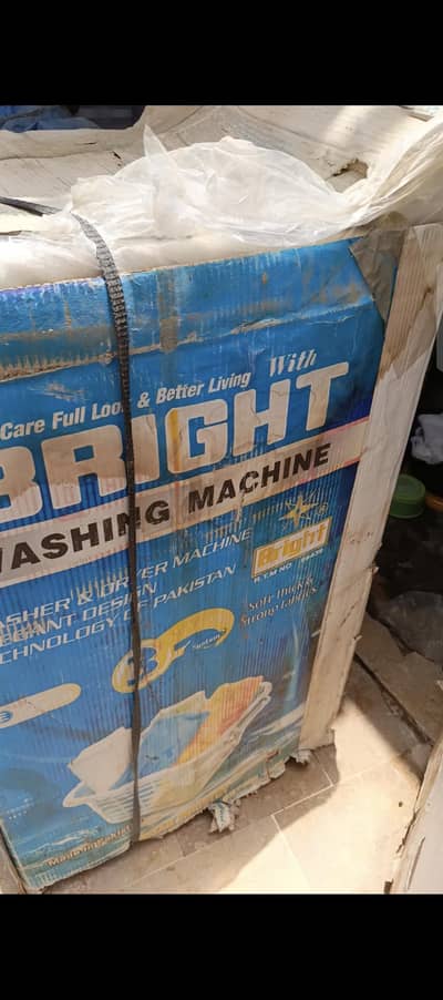 Brand New Bright Washer & Dryer Machine - Semi Automatic
