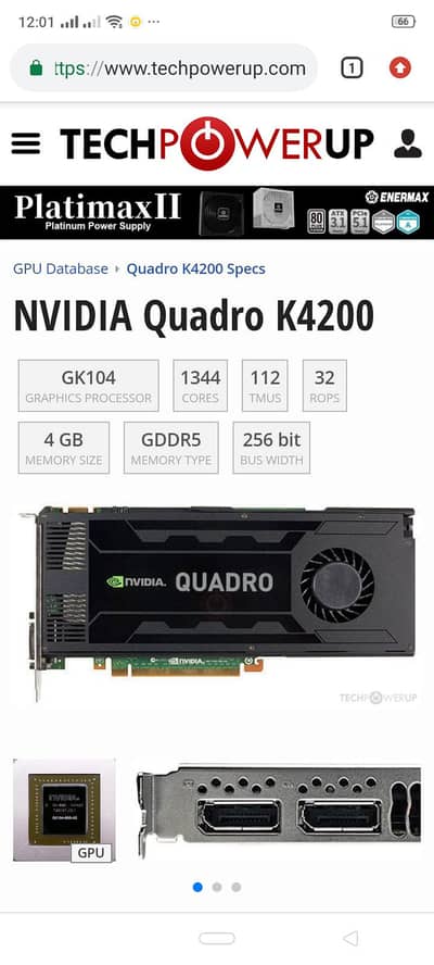 graphics card 4gb Nvidia Quadro k4200 03113550240 serious buyer