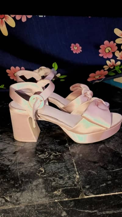 Gb Girls Sadie Girl Satin Half Bow Dress Sandals