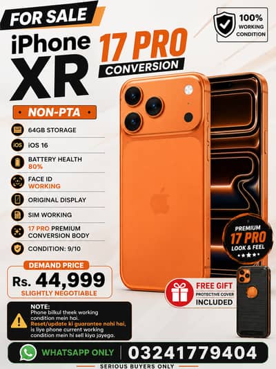 Apple iPhone XR 64GB (17 Pro Conversion) – Non-PTA