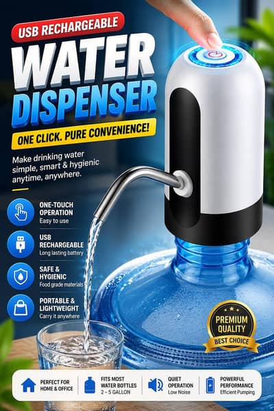 Automatic USB Rechargeable Water Pump