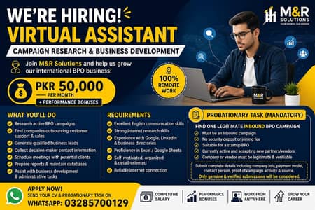 virtual Assistant for M&R solutions